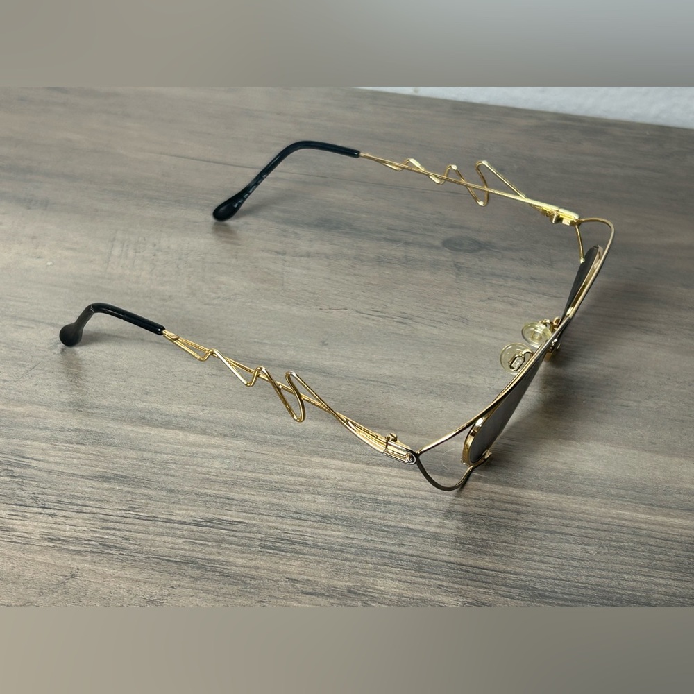 NEOSTYLE JET 252 CRAZY 90'S LADIES SUNGLASSES UNIQUE GOLD WIRE DESIGNER FRAMES - Picture 3 of 9